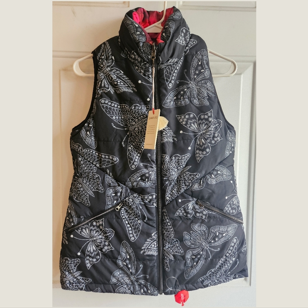 NWT Johnny Was Braemar Reversible Puffer Vest, XS - Picture 6 of 9